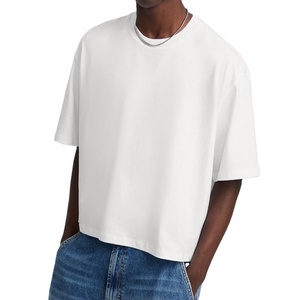 Premium Making Oversize <b>T</b>-<b>shirt</b> Men's 220g Heavyweight White Front Logo <b>Polyester</b> Anti-shrink Casual Wear Drop Shoulder <b>T</b>-<b>Shirts</b> - Product Image 1