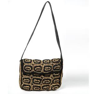 Sac à main vintage en raphia pour femme 2026 – Élégant, naturel, écologique, léger, avec sangle en cuir personnalisable – Idéal pour le quotidien, les voyages, le shopping et la plage - Product Image 1