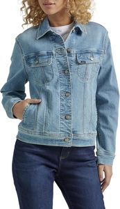 Chaqueta vaquera premium para mujer, estilo clásico, de algodón lavado, informal, con botones, estilo urbano, ligera, cómoda para el día a día. - Product Image 2