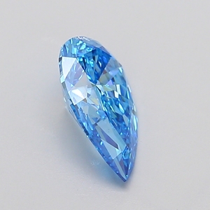Diamant de laboratoire CVD certifié IGI de 1,55 carat, taille poire, couleur bleu vif fantaisie, clarté VS2, polissage excellent, gemme lâche de luxe premium - Product Image 3