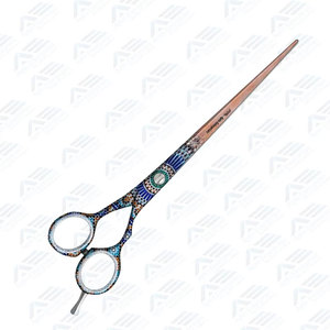 Tijeras Profesionales Curvas de Titanio Dorado para Adelgazar el Pelo de Mascotas, Tijeras para Peluquería Canina, Productos para el Cuidado de Mascotas - Product Image 5