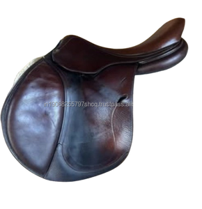 Selle d'équitation anglaise en cuir véritable, artisanale, confortable, durable, ajustement sûr, équipement équestre de qualité supérieure - Product Image 1