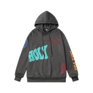 Sweat-shirt unisexe 100% coton, sweat à capuche épais d'hiver, impression 3D, logo personnalisable, style décontracté pour hommes et femmes - Product Image 5