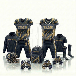 ราคาขายส่ง เสื้อฟุตบอลอเมริกันแขนสั้น ระบายอากาศได้ดี ผลิตจากโพลีเอสเตอร์ 100% ปรับแต่งได้ สำหรับผู้ชาย คุณภาพสูง - Product Image 3