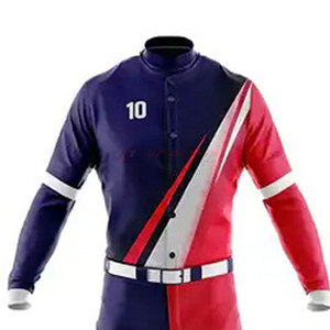 Uniformes de baseball pour hommes adultes avec tissu respirant et anti-humidité 100% polyester et designs d'équipe sublimés - Product Image 4