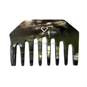 Peigne en corne de buffle en gros, peigne en corne naturelle antique artisanal pour la croissance des cheveux, fournisseur en gros de Falak World EDxport - Product Image 3