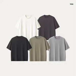 Camiseta Casual de Algodón 100% para Hombre, Corte Regular, Estilo Urbano, Patrón Geométrico, Bordado 3D, Impresión Digital, Tejido de 320 Gramos - Product Image 4