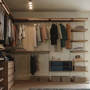 JY Project Customized Modern Wooden Walk in Closet Extendable <b>Wardrobe</b> Luxury Dressing Room Waterproof <b>Storage</b> OEM Vietnam Villa - Product Image 4