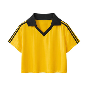 Camiseta de Fútbol Transpirable de Alta Calidad, Cuello Redondo, Manga Corta, Secado Rápido, Ropa Deportiva de Equipo, Logotipo Frontal, Venta al por Mayor, Adultos, 100% Poliéster - Product Image 5