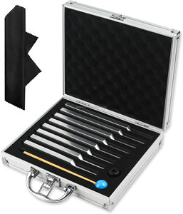 WORLD PRECISION SURGICAL WPS-TF8-CH Ensemble de 8 diapasons en aluminium pour chakra, certifié CE, pour la thérapie sonore - Product Image 1