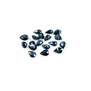 Natural Untreated Teal Sapphire Calibrated Pears 5x7mm, Natural Loose Faceted Teal Sapphire Gemstone For Jewelry Making - Product Image 1