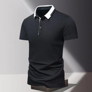 Chemise polo pour homme grande taille, t-shirt classique à manches courtes, haut d'été décontracté, t-shirt à col boutonné, t-shirt surdimensionné - Product Image 2