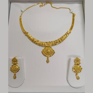 Conjunto de Collar Geométrico de Diseño 11058832GL con Imitación de Diamante Americano, Perla, Chapado en Oro, Joyería Fina, Zirconia y Perla - Product Image 1