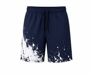 Pantalones Cortos Deportivos Casuales para Hombre, Negros, con Logotipo Frontal, de Secado Rápido, con Cordón Ajustable, Cintura Media, Estilo Deportivo, Tela de Lona con Sublimación - Product Image 3