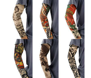 Mangas de Ciclismo con Estampado de Tatuaje, Protección UV, Unisex, Adulto, Spandex, Poliéster - Product Image 5