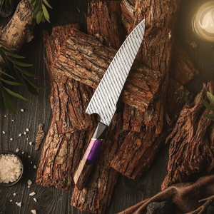 Cuchillos LEGACY BLADES Profesionales de Acero de Damasco, Mango de Resina, Forjados a Mano, Cuchillo de Cocina, Fabricante OEM ODM - Product Image 2