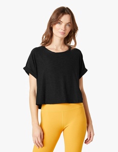 Camisetas Deportivas de Algodón Ecológicas y Ligeras para Mujer, Diseño 2026, Cuello Redondo, Manga Corta, Secado Rápido - Product Image 6