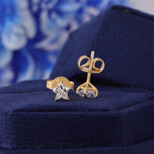 ต่างหูเพชรทรงสตาร์คัท 2 กะรัต ผลิตในห้องปฏิบัติการ ตัวเรือนทองคำขาว 14K ดีไซน์เรียบหรูสำหรับเจ้าสาว - Product Image 4