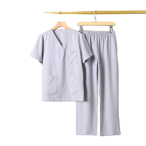 Tenues d'uniformes médicaux confortables pour hommes – Ensembles respirants pour dentistes et infirmiers, grandes tailles - Product Image 1