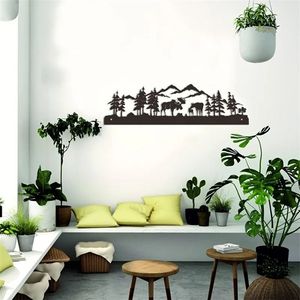 CIFbuy Arte Murale Moderna in Metallo a Forma di Cervo, Design Art Déco Incorniciato, Stampa Tagliata al Laser per Soggiorno, Decorazione Casa, Regalo di Natale, Servizio di Selezione - Product Image 6
