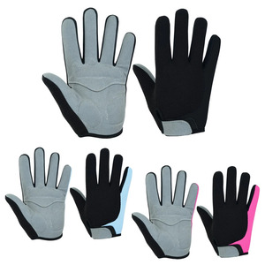 Gants de cyclisme gris bleu ciel, unisexes, respirants, en polyester, fermeture à enfiler, antidérapants, compatibles avec les écrans tactiles - Product Image 4