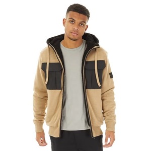 Men <b>Plain</b> <b>Hoodie</b> Soft Cotton Pullover Custom Embroidery OEM Wholesale Street Style Bulk Orders Men's Hooded Fleece Jacket - Product Image 6