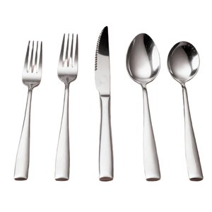 Ensemble de couverts en acier inoxydable noir mat, couteau, fourchette, cuillère, résistant à la rouille, design minimaliste, couverts de camping pour repas en plein air - Product Image 4