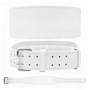 Ceinture de musculation en cuir de vachette de haute qualité, robuste, respirante, pour l'entraînement, la musculation, le fitness - Product Image 1