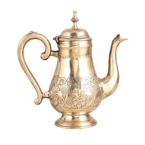<b>Vintage</b> Inspired Handcrafted Brass <b>Teapot</b> with Detailed Embossed Patterns, Decorative Tea Kettle for Ethnic Interior Decoration - Product Image 2