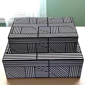 Cajón con Incrustaciones de Hueso de ILAHI, Diseño Moderno con Detalles de Ágata, Mueble Portátil para el Hogar - Product Image 1