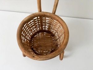 Maceta de ratán con ruedas para plantas de interior, estilo rústico, decoración de escritorio y maceta para regalo, procedente de la India. - Product Image 6