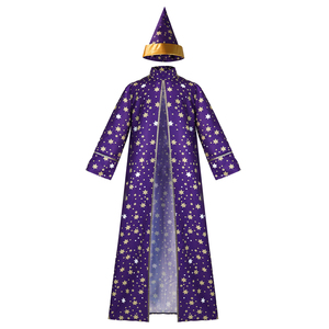 Disfraz de Halloween, Túnica Mágica de Mago, Capa con Capucha para Cosplay de Bruja, Trajes de Carnaval para Adolescentes, Actuaciones Escénicas - Product Image 3