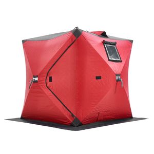 Tenda da Pesca Isolata Portatile per 1-2 Persone, Area Pesca 24 Piedi Quadrati, Casetta Termica per Pesca sul Ghiaccio Invernale - Product Image 1