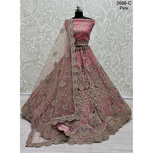 Fabzone Indian Bridal Collections Vêtements de mariage en velours avec Zarkhan Work for Brides - Product Image 5