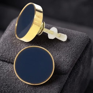 Round Cobalt Blue Wood Modern Cabinet <b>Knob</b> and Furniture Handle <b>for</b> Kitchen Bathroom Drawer <b>Dresser</b> Warehouse - Product Image 1
