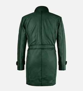 New Best High Style Winter <b>Men's</b> Fish <b>Leather</b> Filled Coat Brown Regular Customized Design Quick Dry Breathable 100% Quality - Product Image 2