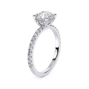 Anillo de Compromiso con Diamante Cultivado en Laboratorio, Corte Asscher, 2.00 CTW, Oro Sólido de 14K, Chapado en Rodio, Certificado IGI, Regalo Elegante y de Lujo - Product Image 5