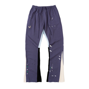 Pantalon de survêtement unisexe en coton épais, respirant, à séchage rapide, écoresponsable, coupe ample, taille élastique, pour homme, vente en gros - Product Image 2