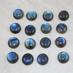 Pierre précieuse naturelle labradorite, forme ronde, cabochon, toutes tailles, pierre en vrac pour la fabrication de bijoux, fournisseur en gros, fabricant en vrac - Product Image 4
