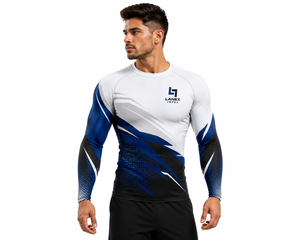 Men’s Long Sleeve Compression Shirt <b>Athletic</b> Base Layer Rash Guard Gym Workout Running Training Fitness Sportswear Custom - Product Image 1
