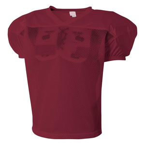 Maillot de football américain personnalisé en mesh à col en V, manches courtes, respirant, pour homme adulte, vêtements de sport pour équipe - Product Image 3