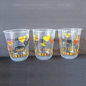 Kawaii printed Food Graded U-Shape 92 mm <b>Plastic</b> PP Polypropylene <b>Cup</b> 14 Oz for Beverage Use - Product Image 1
