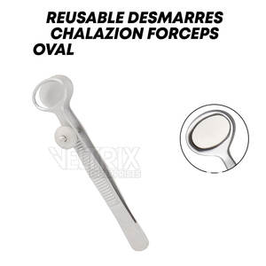 Pinzas Chalazion Ovaladas de Calidad Superior, Accionamiento Manual, 12 x 14 mm, 98 mm de Longitud, Para Uso Quirúrgico - Product Image 3