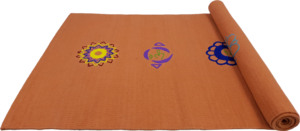 Tapis de yoga 100% coton, antidérapant, tissé à la main, rayé, pour yoga, pilates, méditation, gym à domicile, fitness - Product Image 3