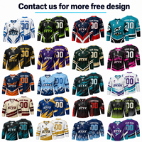 Maillot de hockey sur glace personnalisé style canadien, uniforme d'équipe brodé, nom et numéro personnalisés, adulte et junior, vente en gros OEM ODM