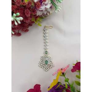 Indian Ethnic Artificial Jewellery-Scarlett American Diamond Mang Tika - Product Image 3