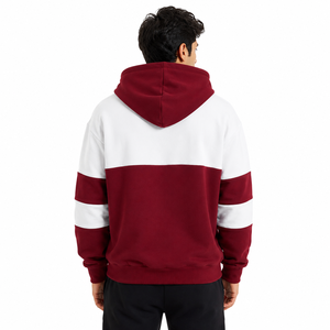 Sweat-shirts à capuche oversize bicolores personnalisés brodés, en molleton de coton épais, style streetwear, fournisseur en gros - Product Image 3