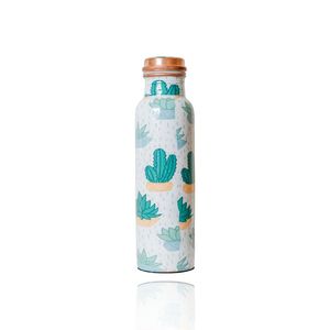 Botella de agua de cobre duradera para hidratación diaria, deportes, fitness, yoga, camping, viajes y trabajo - Product Image 3