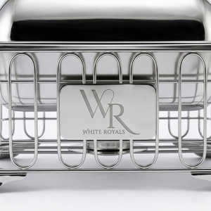 Luxury Durable Mirror Polished Stainless Steel Chafing Dish Royal <b>Buffet</b> Food <b>Warmer</b> Customizable Server Hotel Catering Wedding - Product Image 2