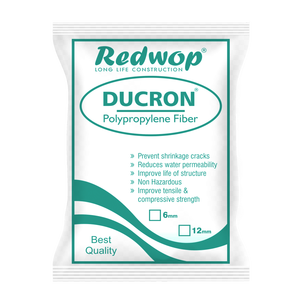 Fibra de Poliéster DUCRON de Alta Calidad, Fibra RESA para Refuerzo de Hormigón y Mortero, Grado Industrial, 100% Pureza, Blanca, Producto Químico Premium - Product Image 1